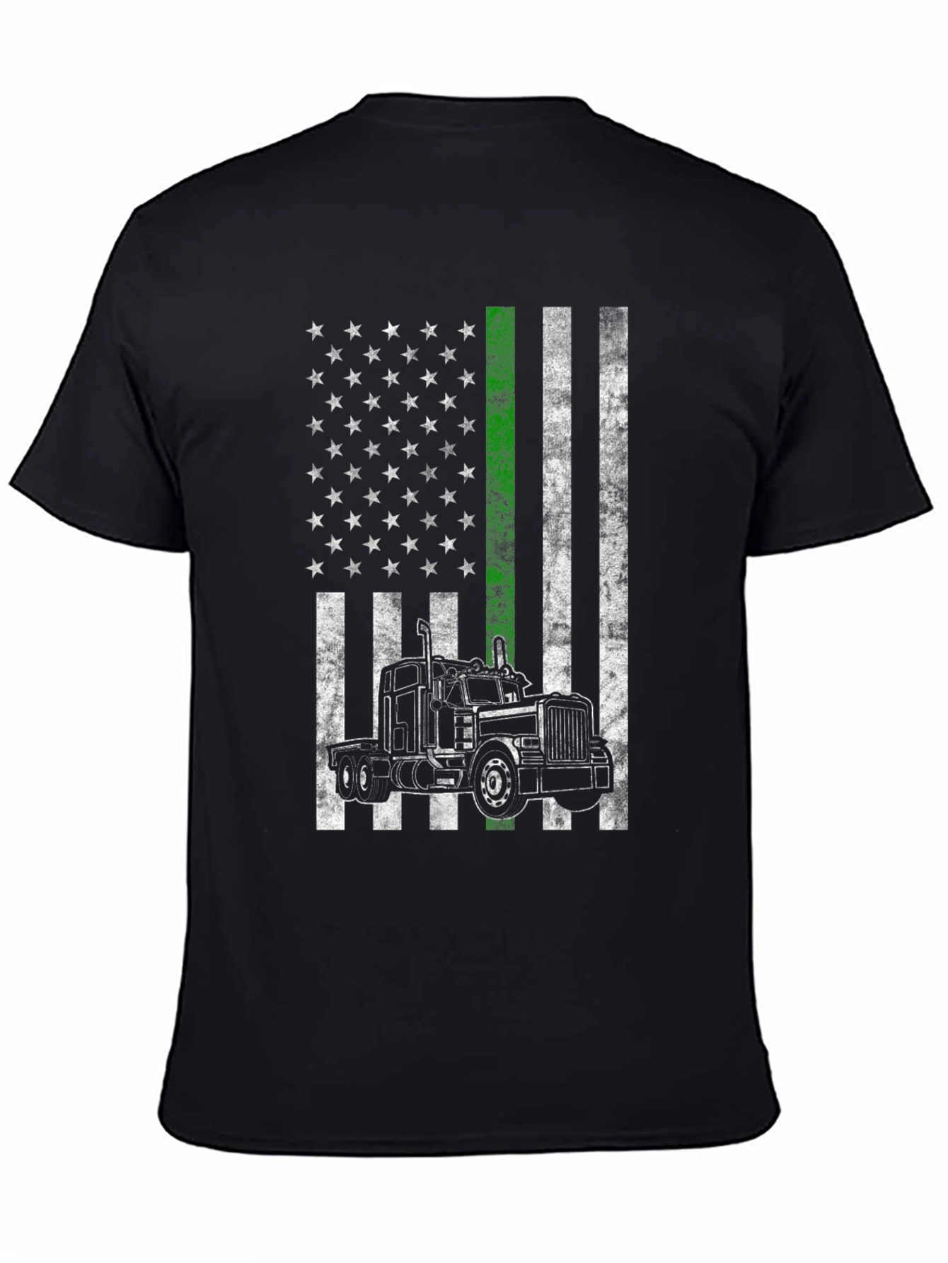 Trucker Pride American Flag T-Shirt