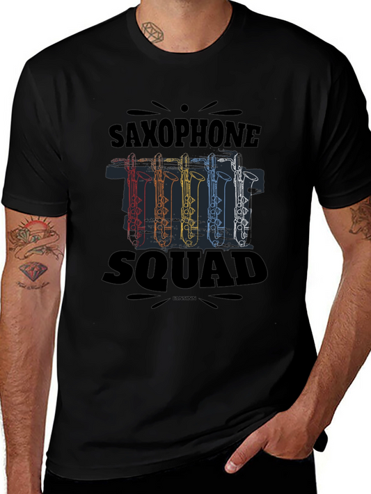 Saxophone Squad T-Shirt Music Band Tee