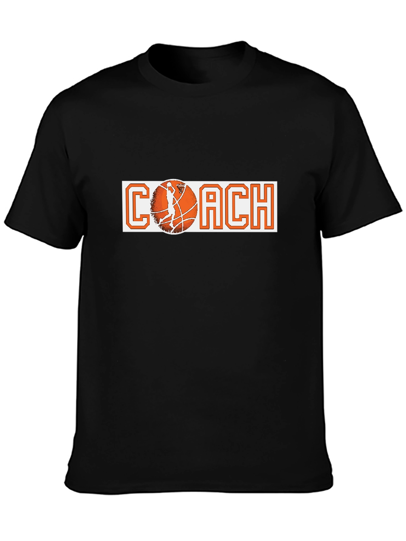 Basketball Coach Graphic Tee - Black