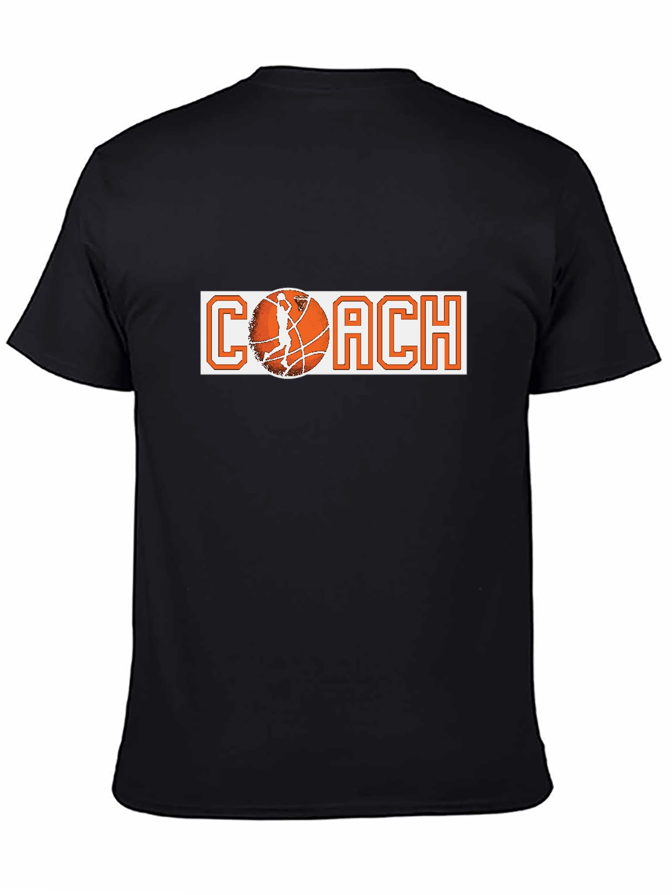 Basketball Coach Graphic Tee - Black