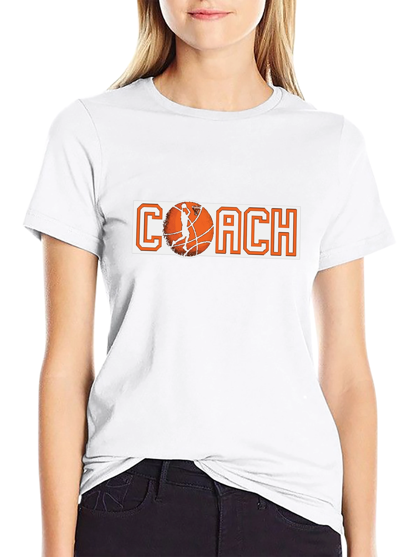 Basketball Coach Graphic Tee - Black