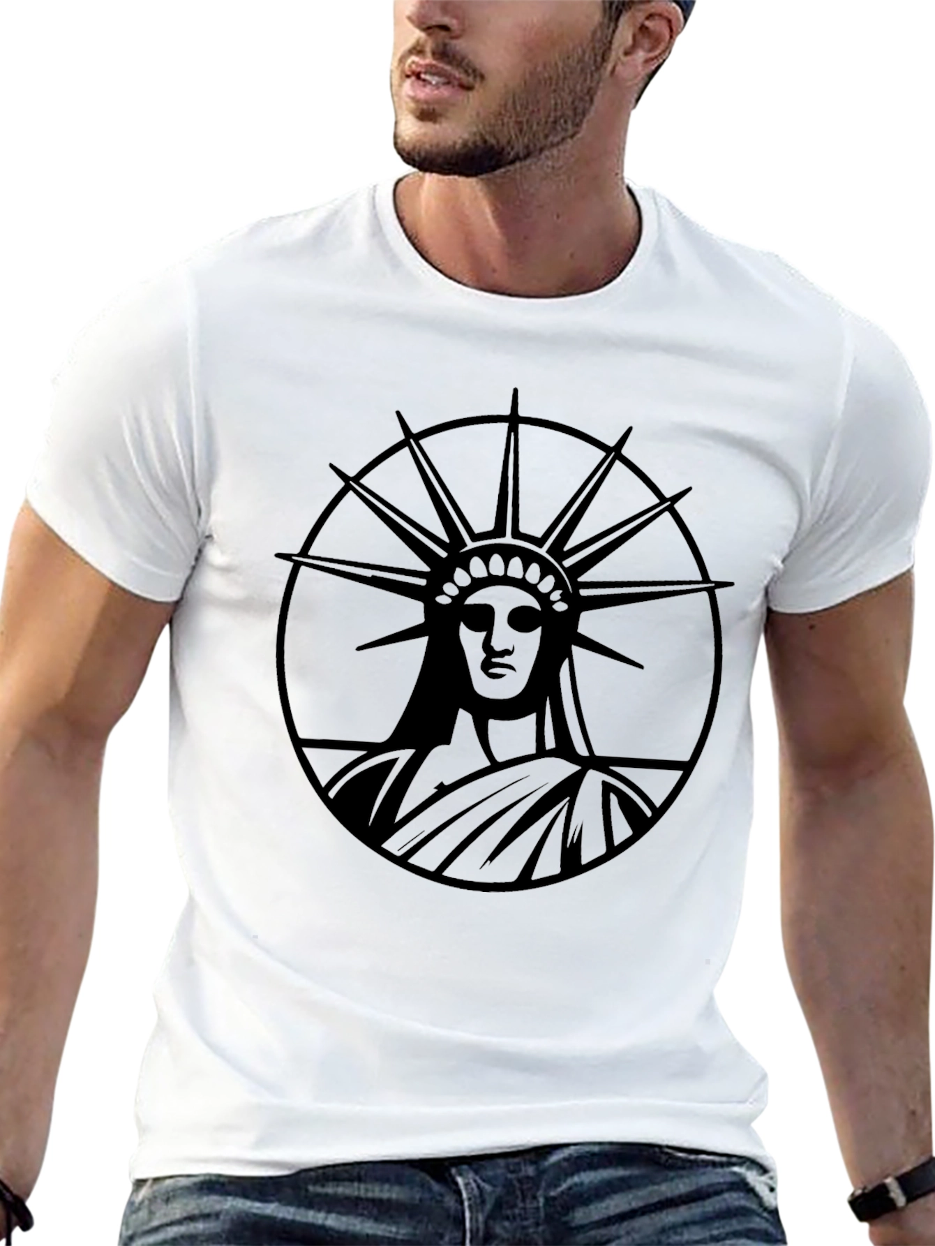 Statue of Liberty Black T-Shirt