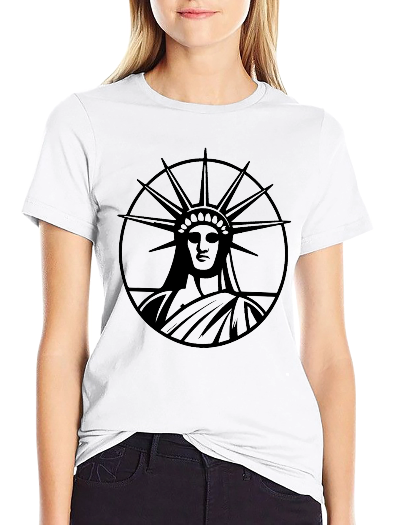Statue of Liberty Black T-Shirt