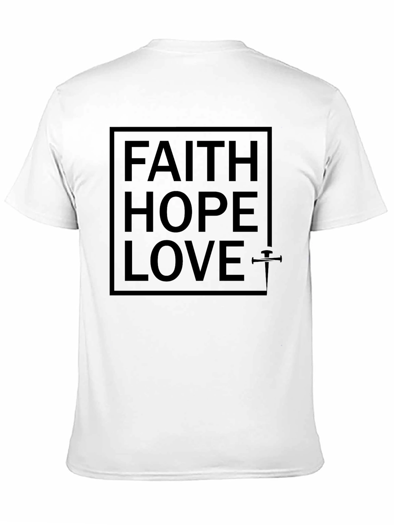 Faith Hope Love Graphic Tee - Classic Christian T-Shirt