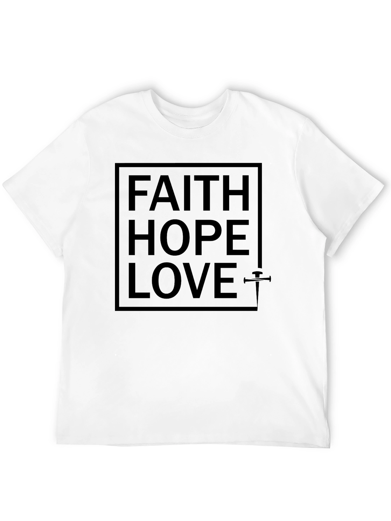 Faith Hope Love Graphic Tee - Classic Christian T-Shirt