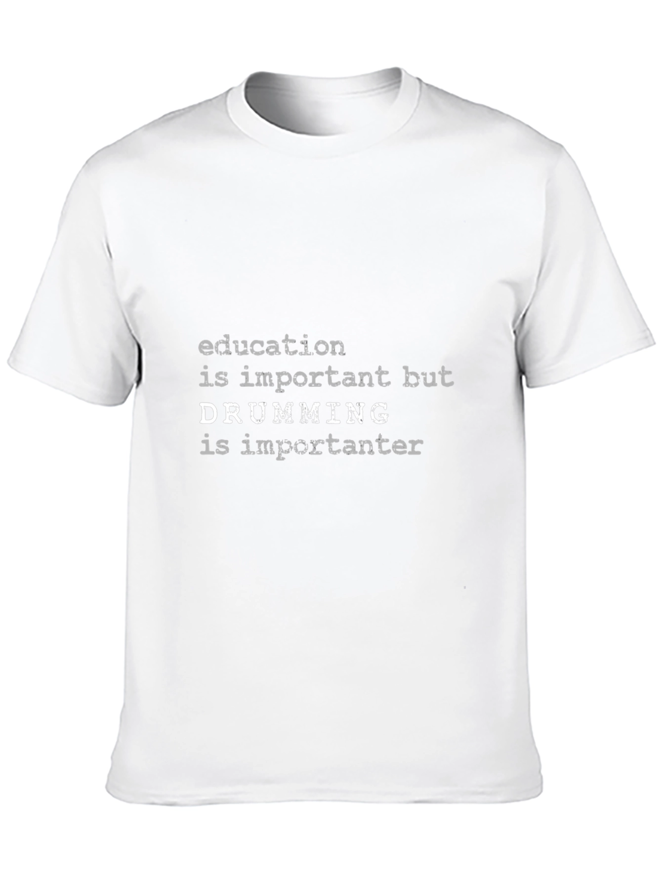 Funny Drummer T-Shirt - Education vs. Drumming