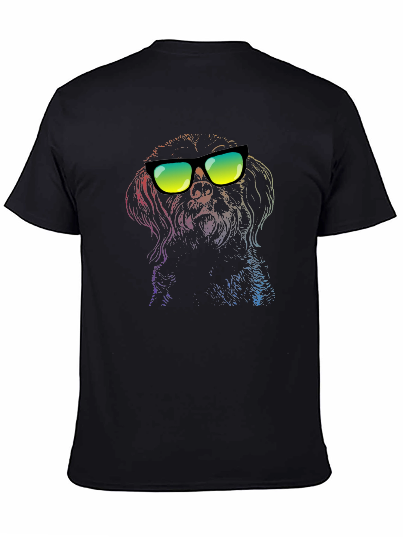 Cool Dog Graphic Tee - Black T-Shirt