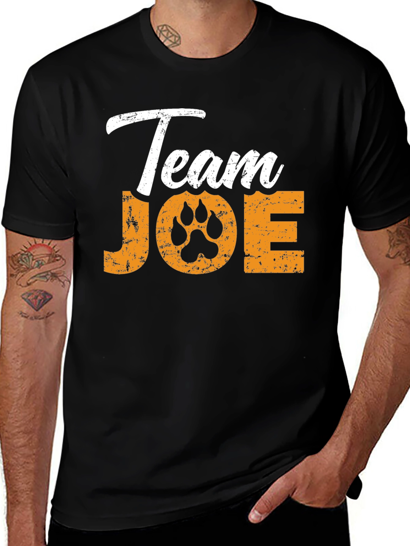 Team Joe Dog Paw T-Shirt