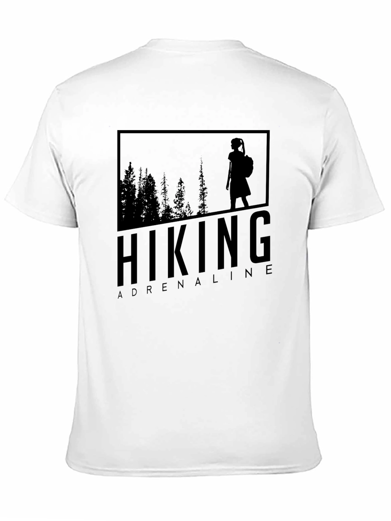Hiking Adrenaline Graphic Tee - Black