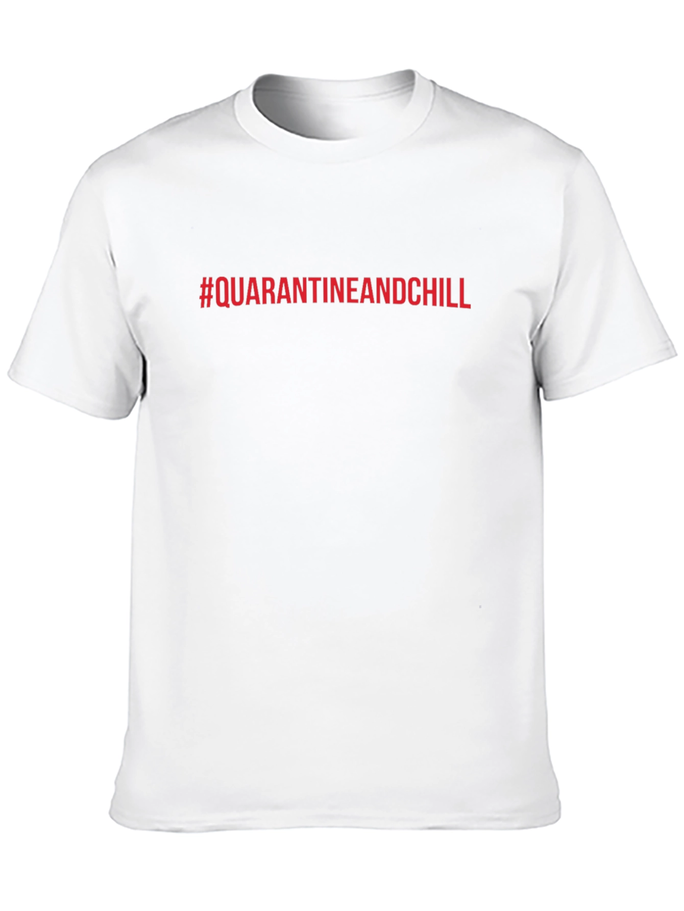 Quarantine & Chill Graphic Tee - Black Casual T-Shirt
