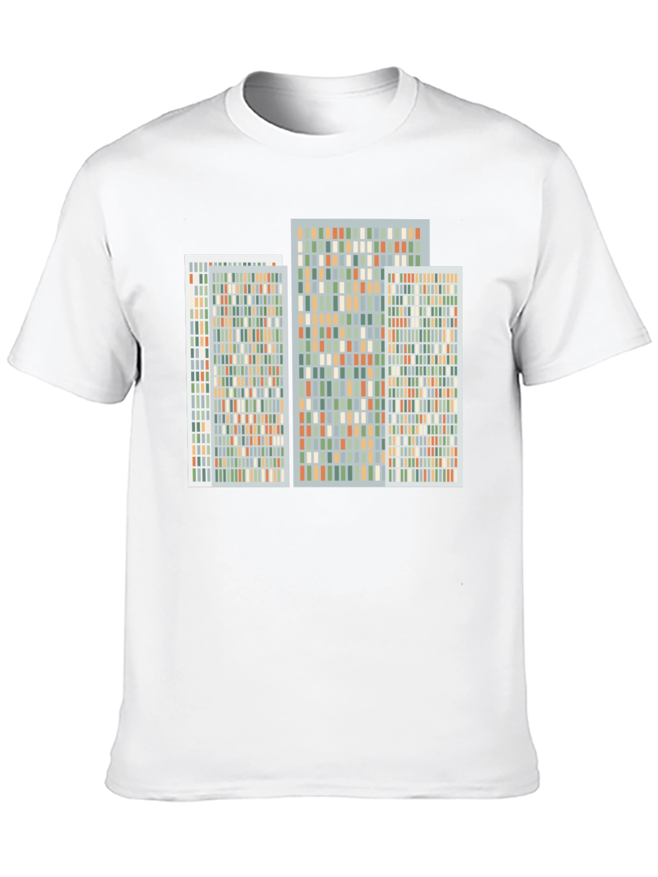 Abstract Geometric Pattern Print Black T-Shirt
