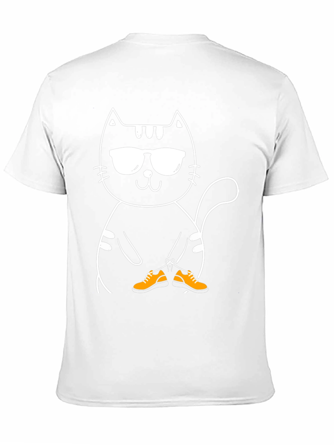 Cool Cat with Shoes Graphic T-Shirt