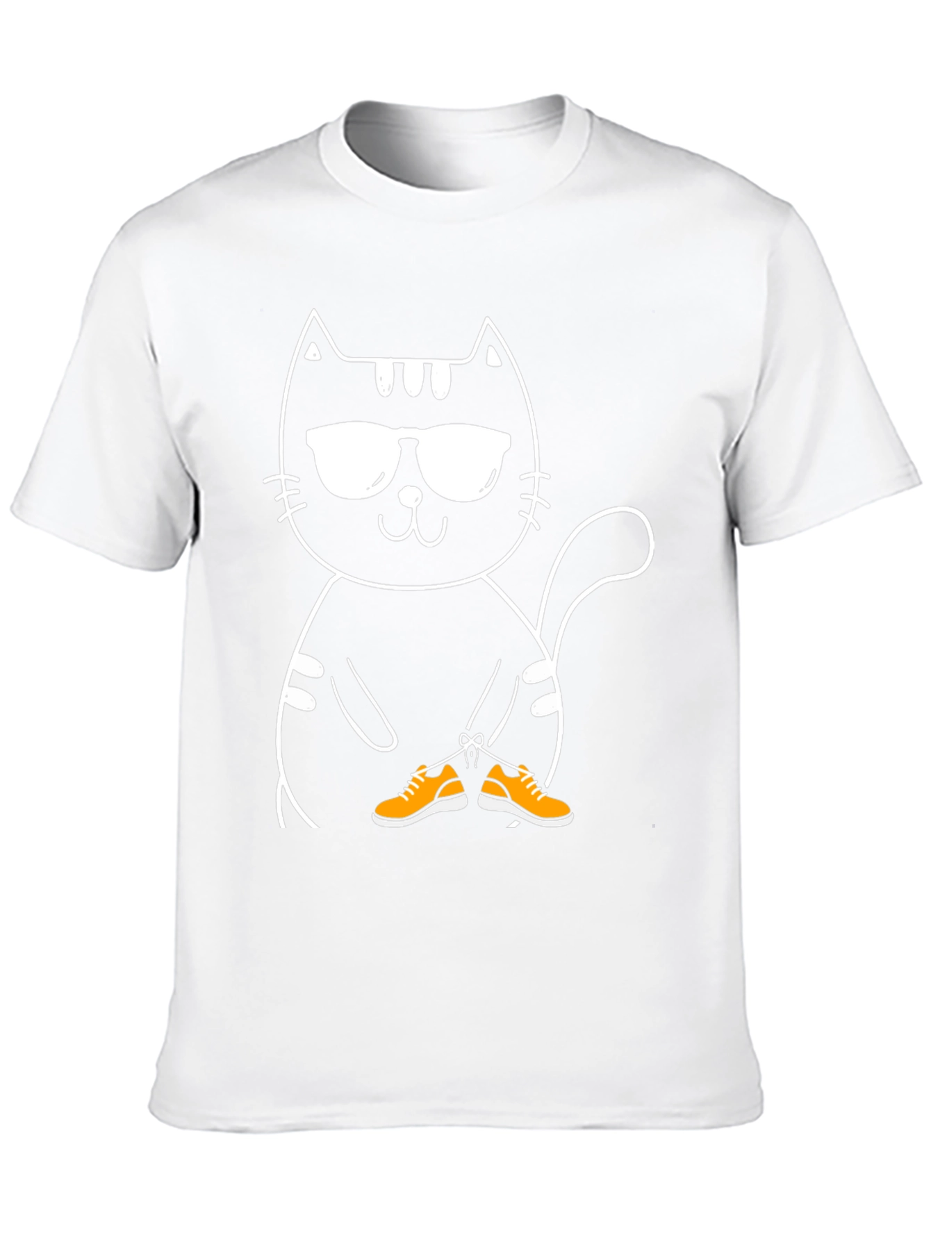 Cool Cat with Shoes Graphic T-Shirt