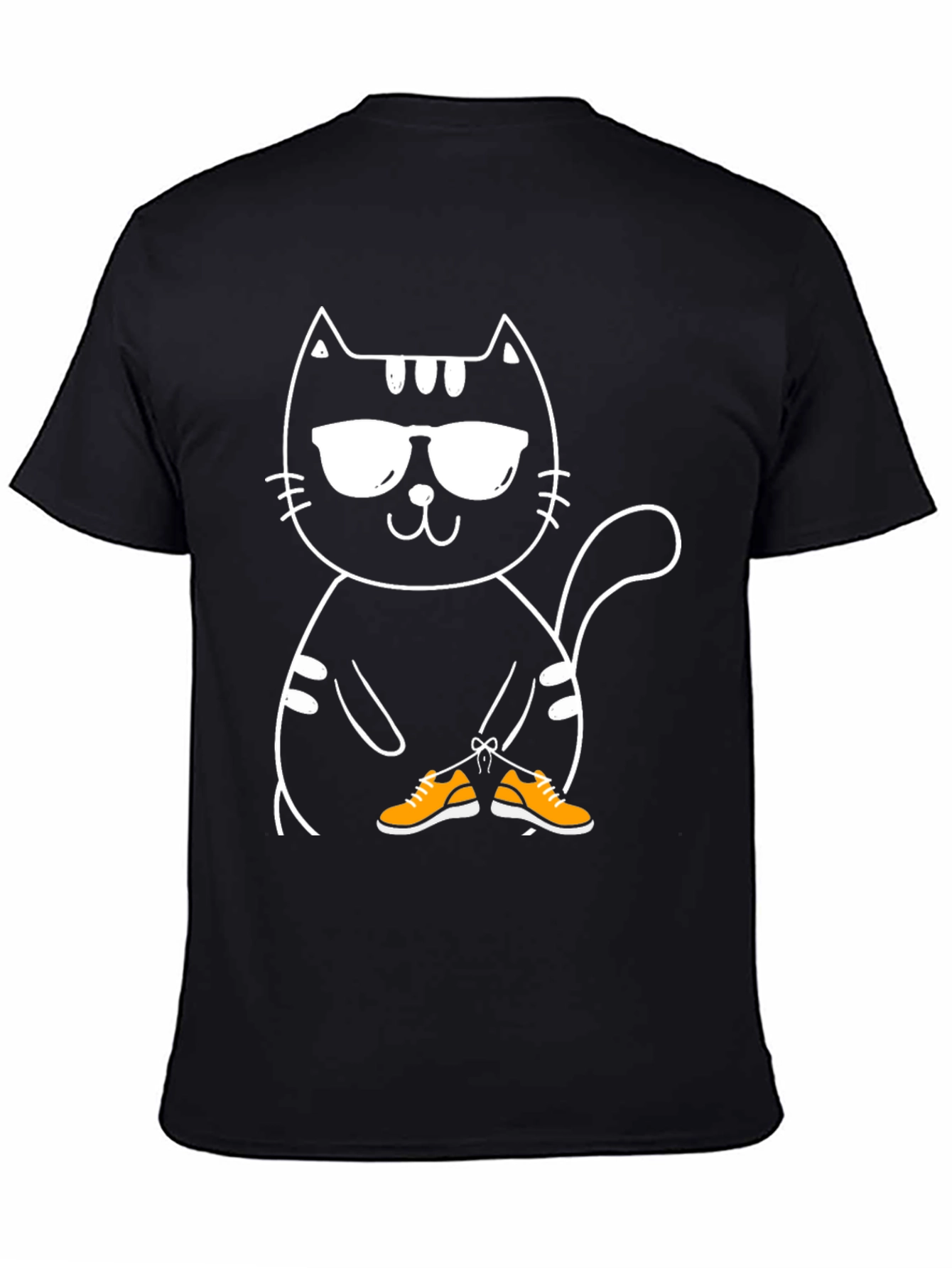Cool Cat with Shoes Graphic T-Shirt
