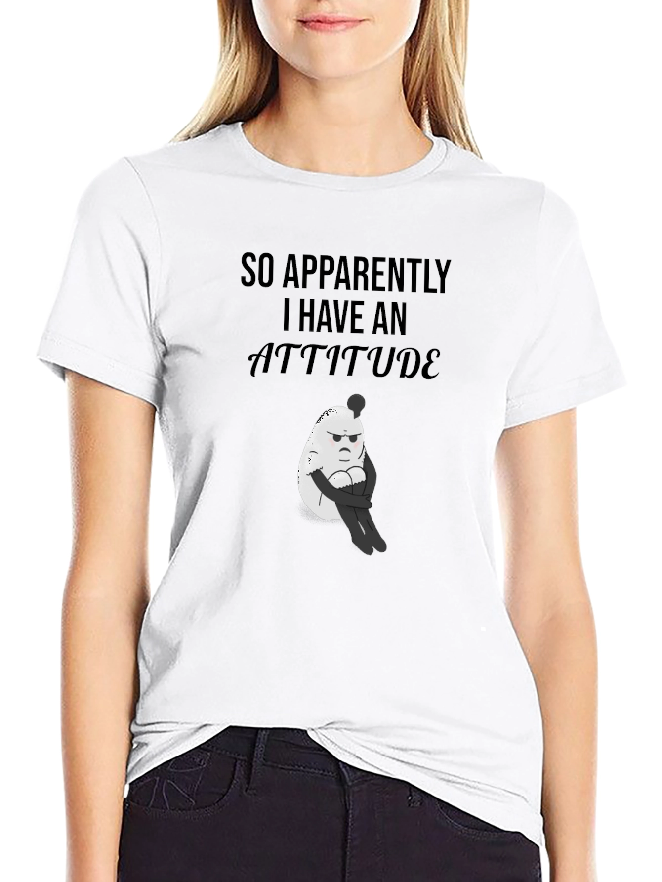Attitude Graphic T-Shirt - Funny Egg Design