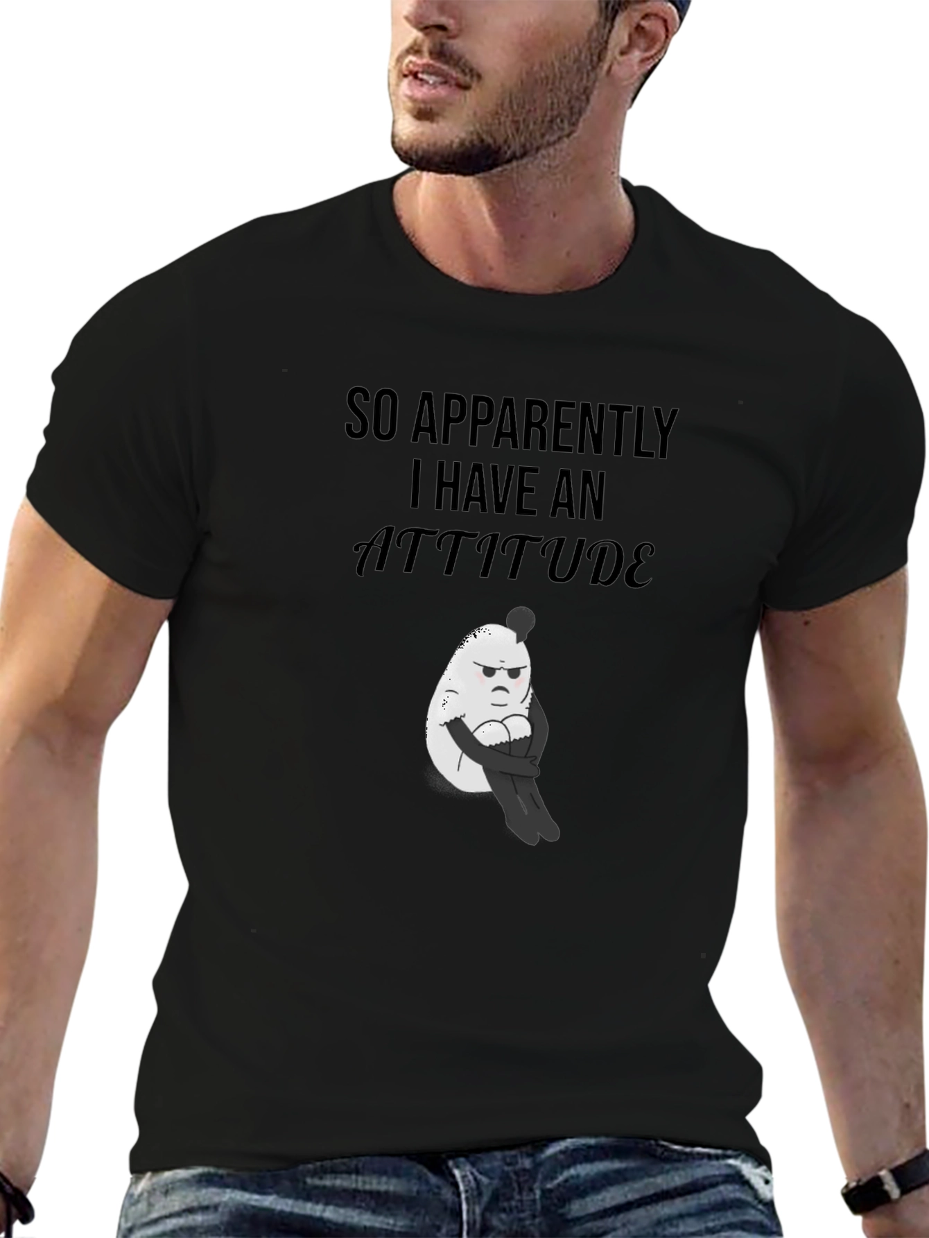 Attitude Graphic T-Shirt - Funny Egg Design