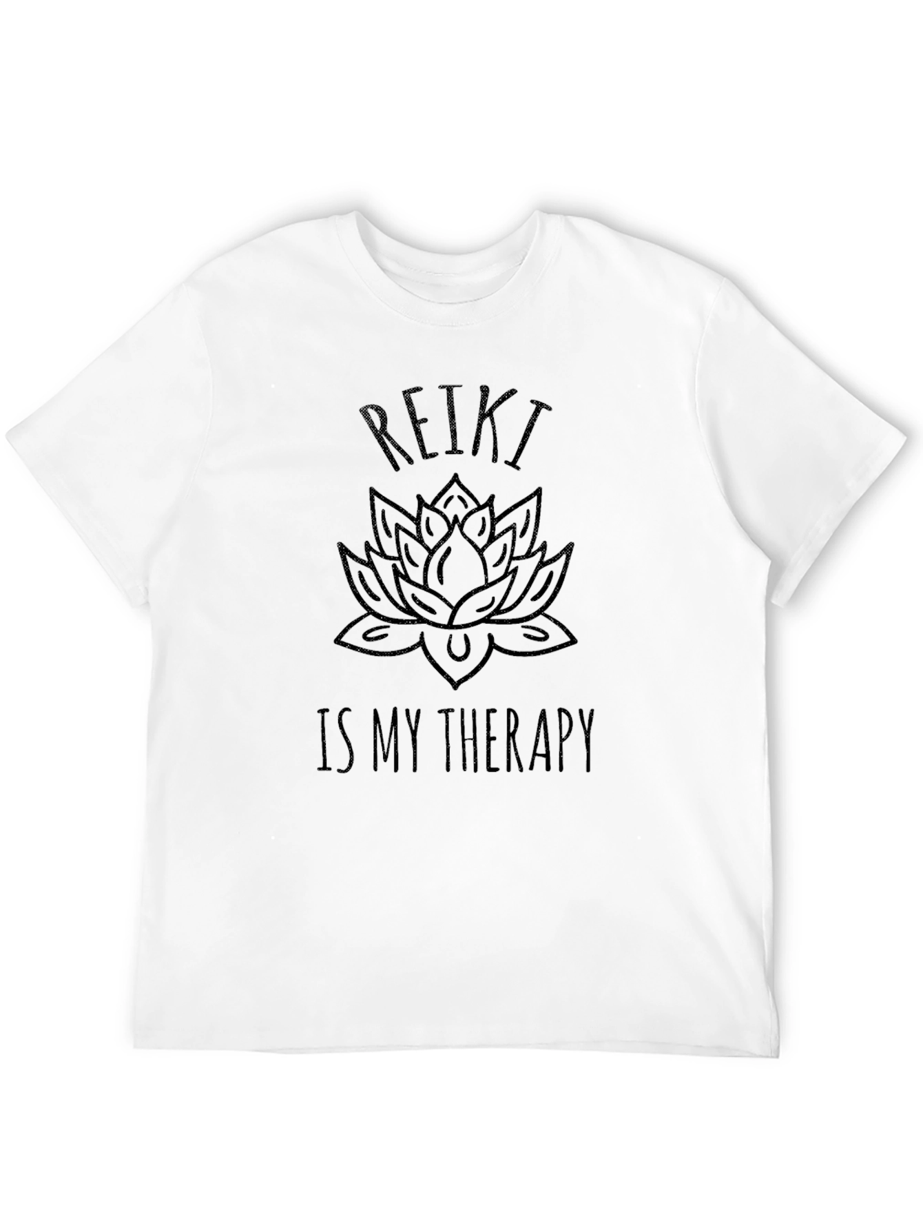 Reiki Therapy Lotus Flower Graphic T-Shirt