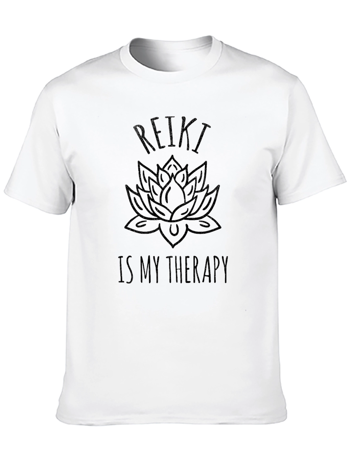 Reiki Therapy Lotus Flower Graphic T-Shirt