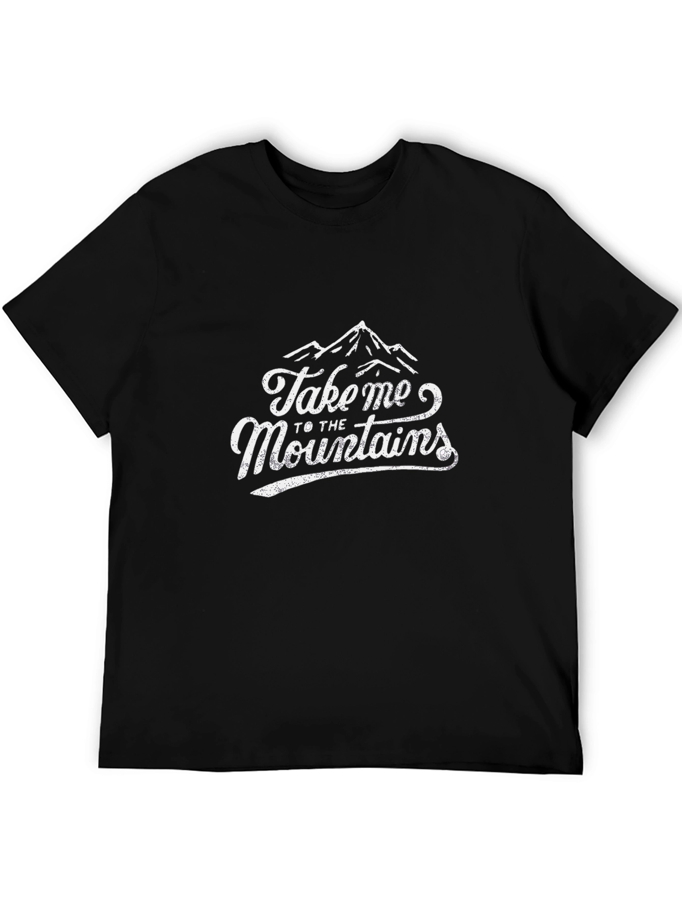 Take Me to the Mountains Black Graphic Tee