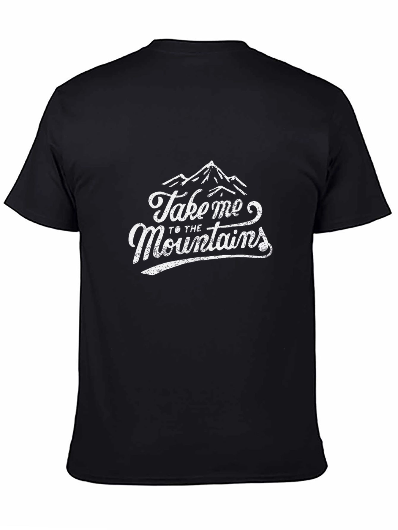 Take Me to the Mountains Black Graphic Tee