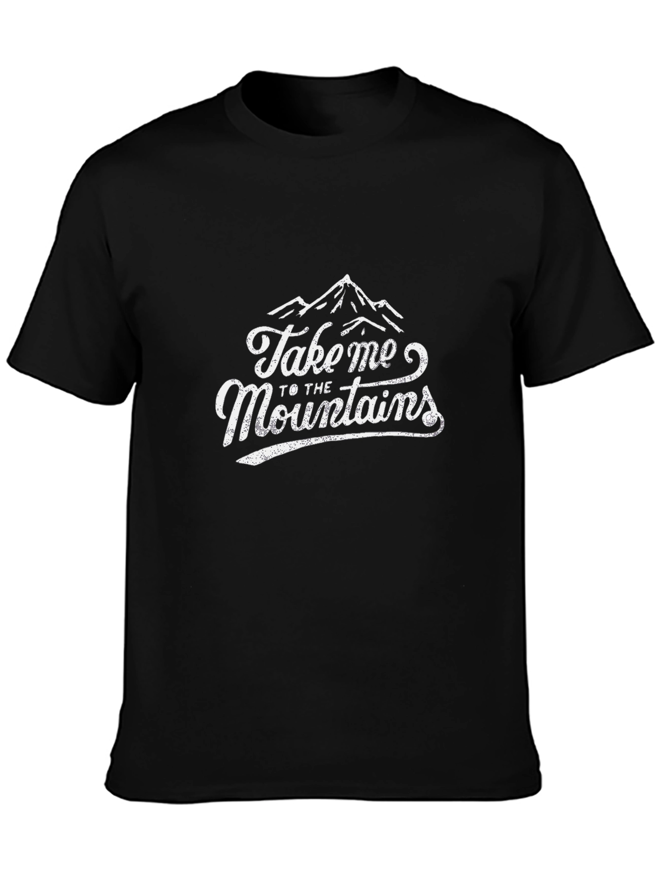 Take Me to the Mountains Black Graphic Tee