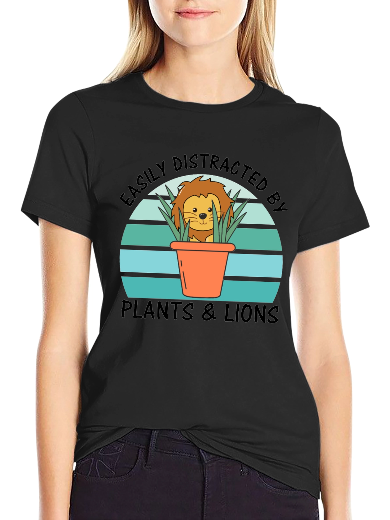 Easily Distracted by Plants & Lions Graphic Tee