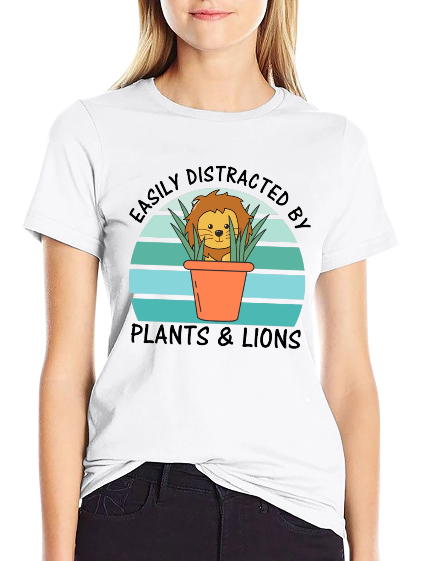 Easily Distracted by Plants & Lions Graphic Tee