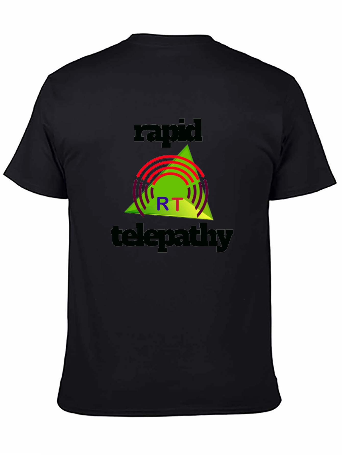 Rapid Telepathy Graphic Tee - Black Cotton Shirt