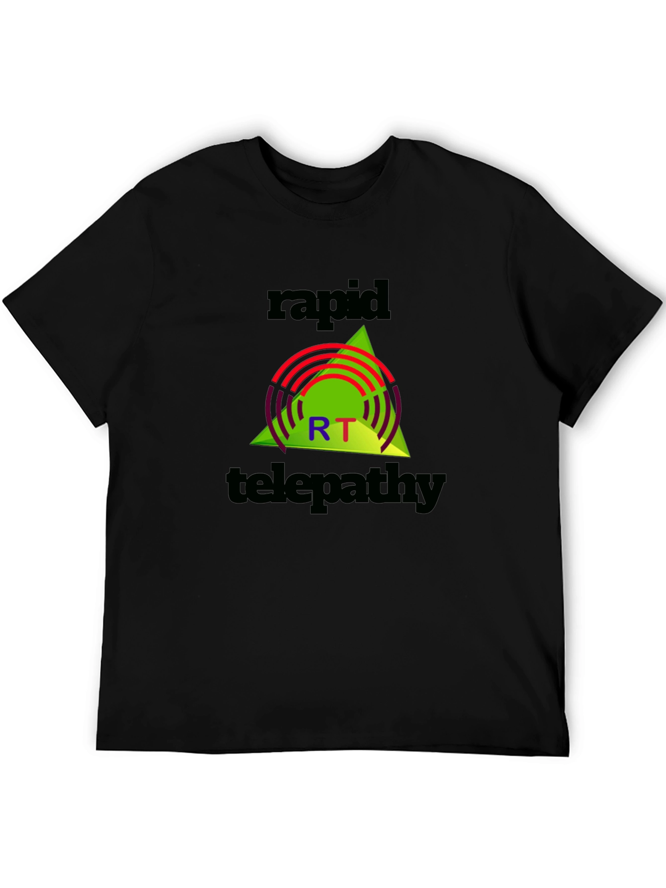 Rapid Telepathy Graphic Tee - Black Cotton Shirt