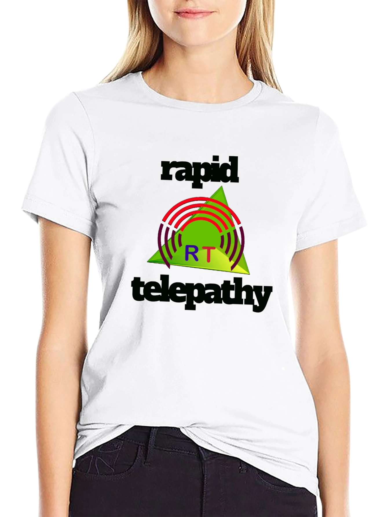 Rapid Telepathy Graphic Tee - Black Cotton Shirt