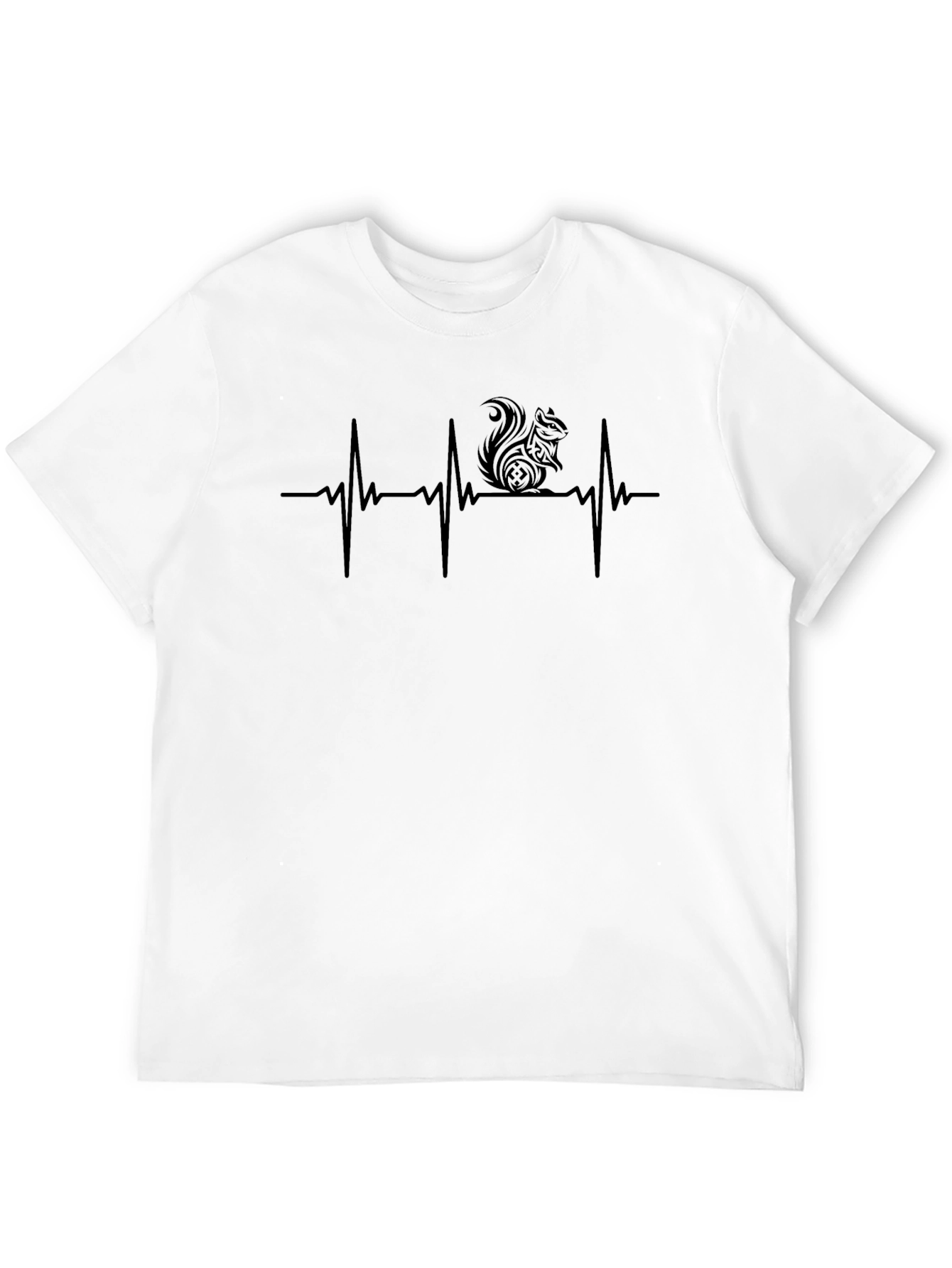 Squirrel Heartbeat T-Shirt - Unique Graphic Tee