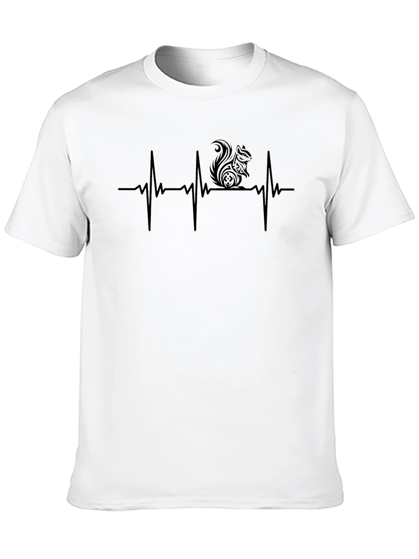 Squirrel Heartbeat T-Shirt - Unique Graphic Tee
