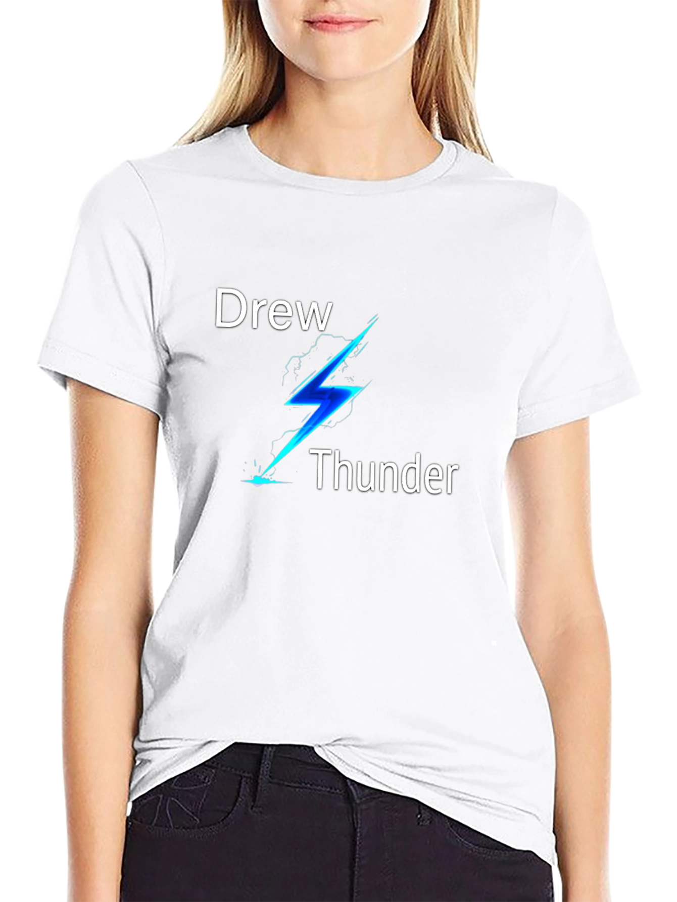 Drew Thunder Black Graphic Tee