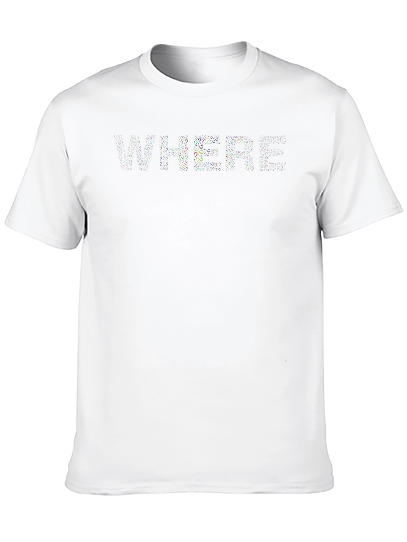 Mens Black T-Shirt - WHERE Design