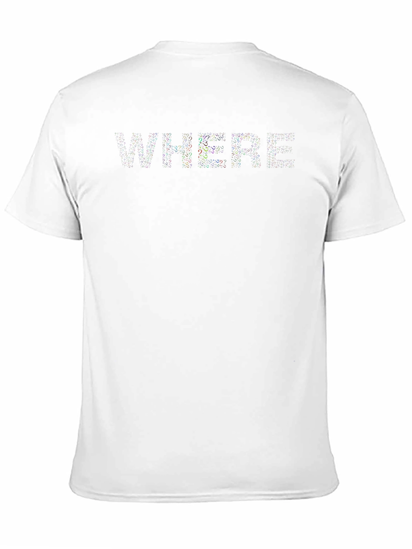Mens Black T-Shirt - WHERE Design