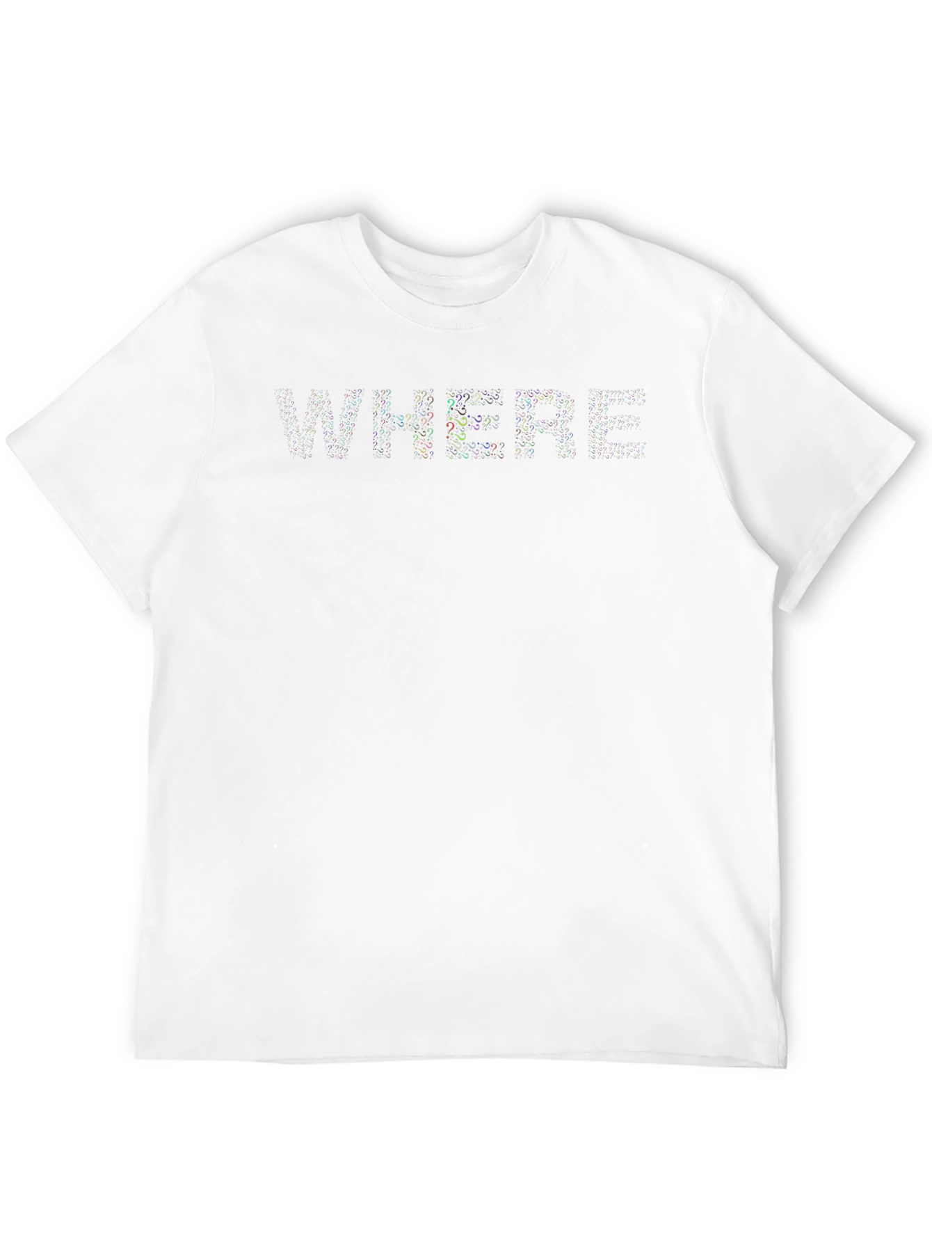 Mens Black T-Shirt - WHERE Design