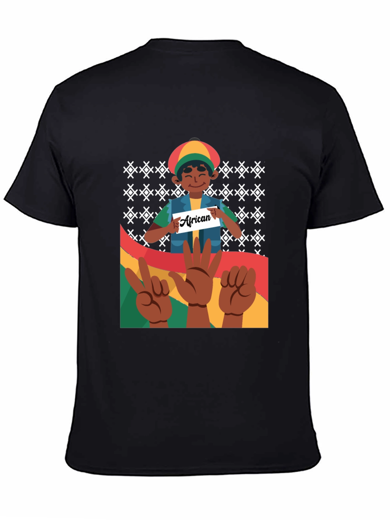 African Roots T-Shirt - Black Pride Tee