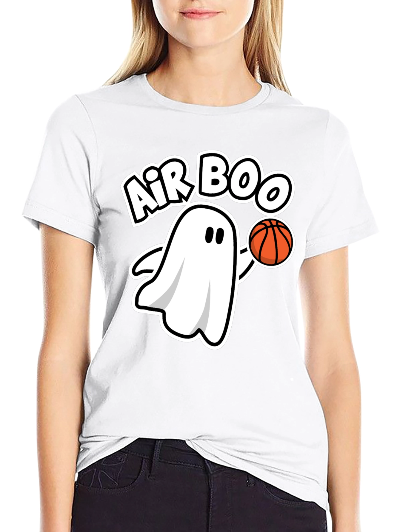 Air Boo Ghost Basketball Black T-Shirt