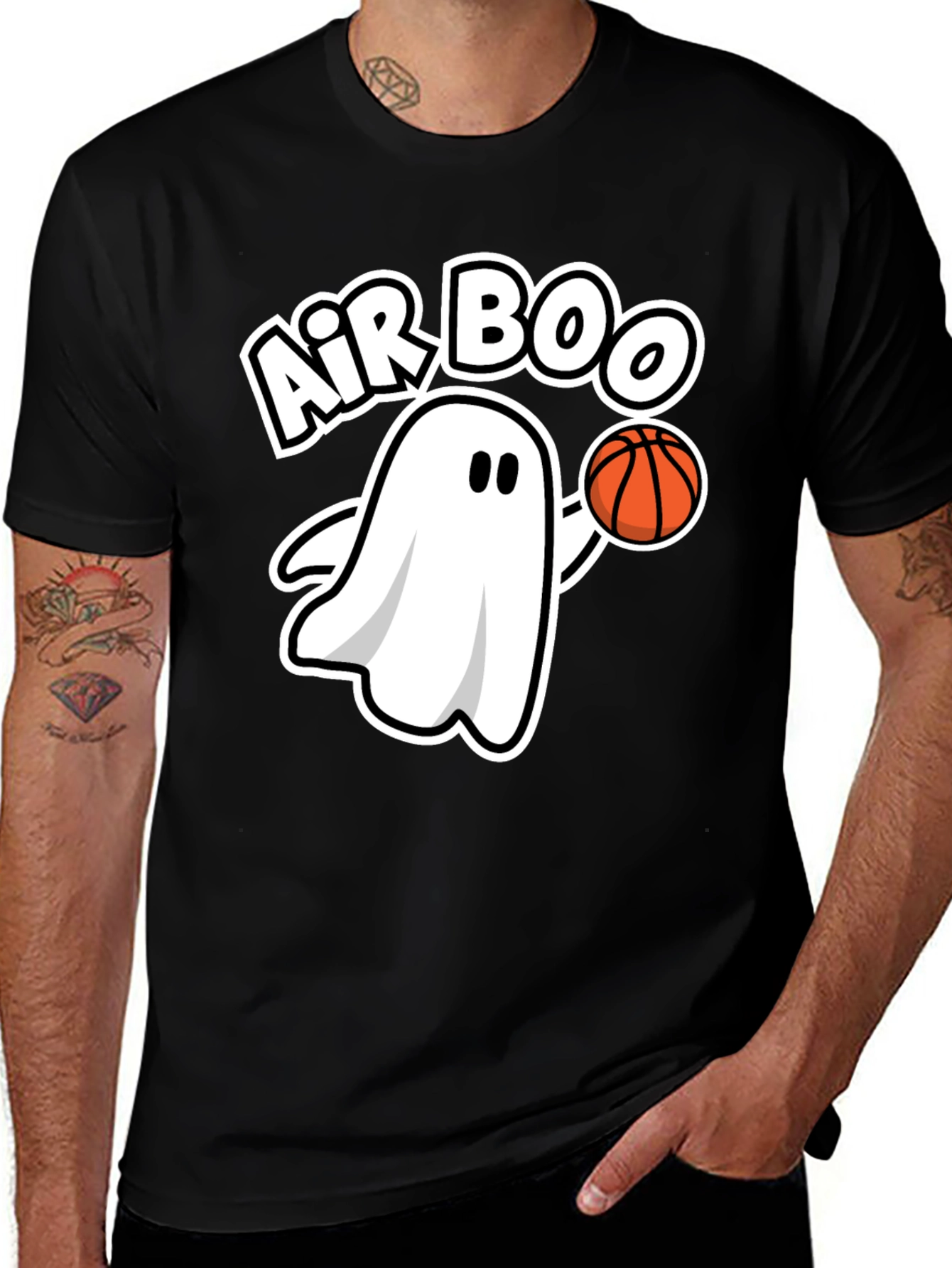 Air Boo Ghost Basketball Black T-Shirt