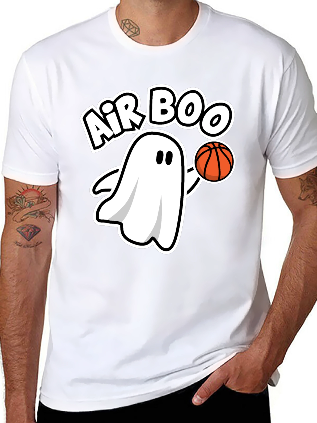 Air Boo Ghost Basketball Black T-Shirt