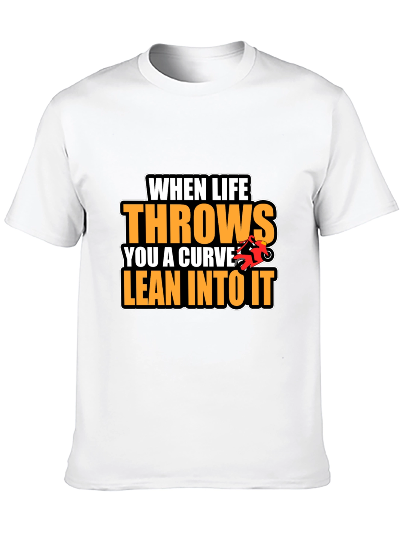 Motorcycle Curve T-Shirt - Lean Into It