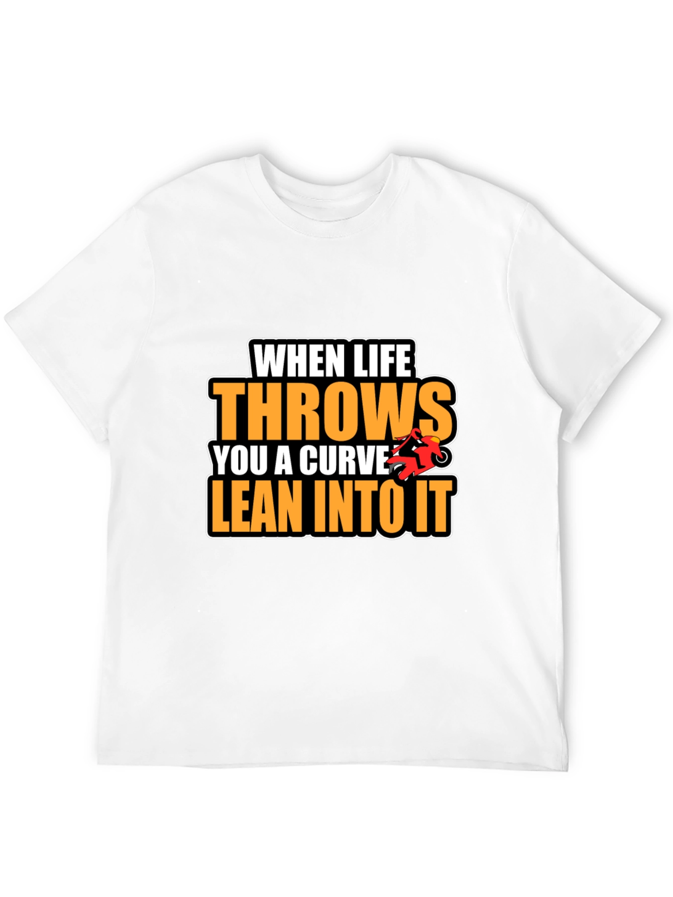 Motorcycle Curve T-Shirt - Lean Into It