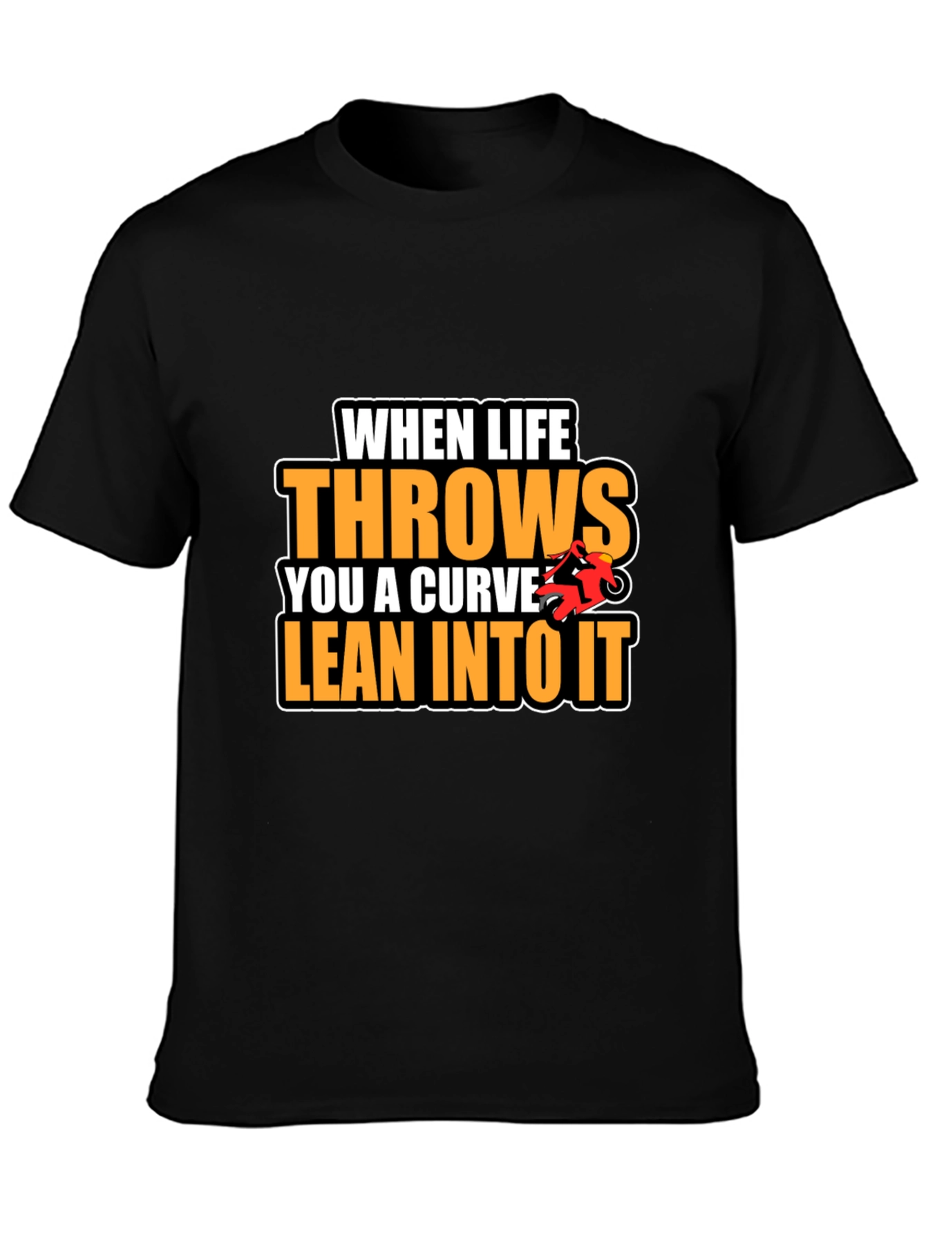 Motorcycle Curve T-Shirt - Lean Into It