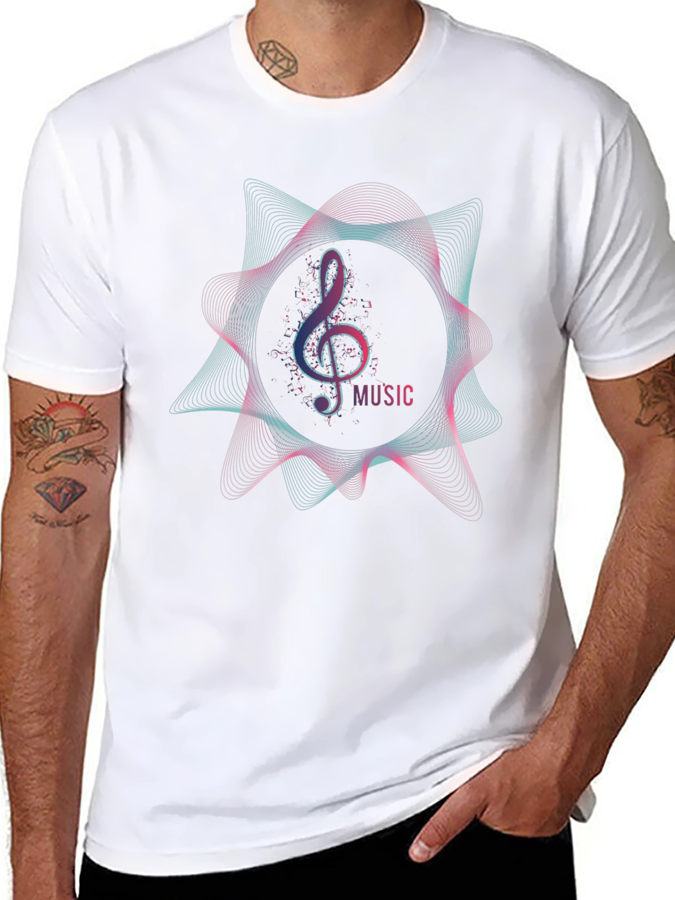 Music Note Graphic T-Shirt - Stylish & Trendy!