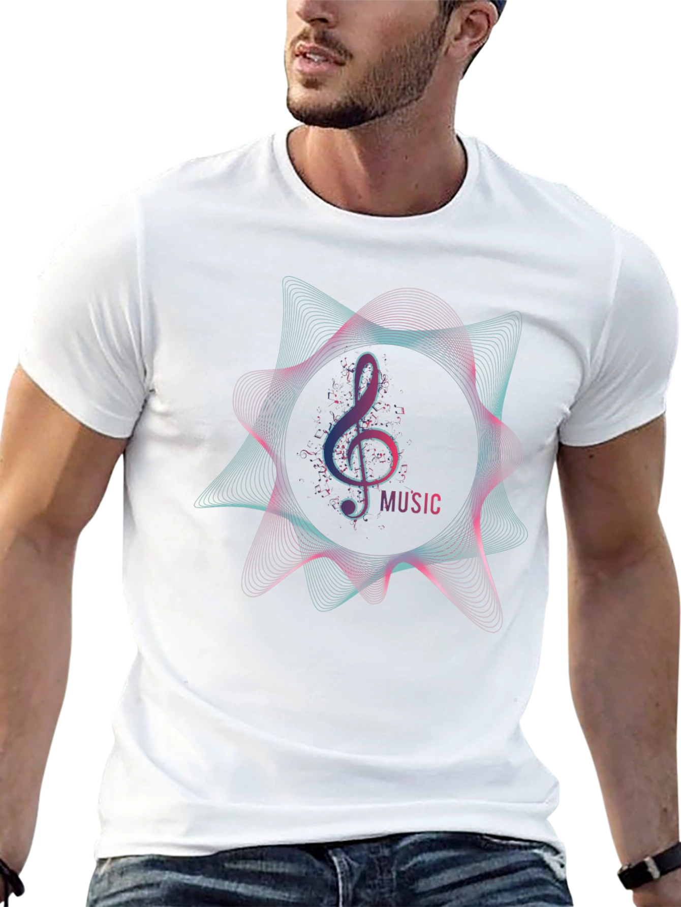 Music Note Graphic T-Shirt - Stylish & Trendy!