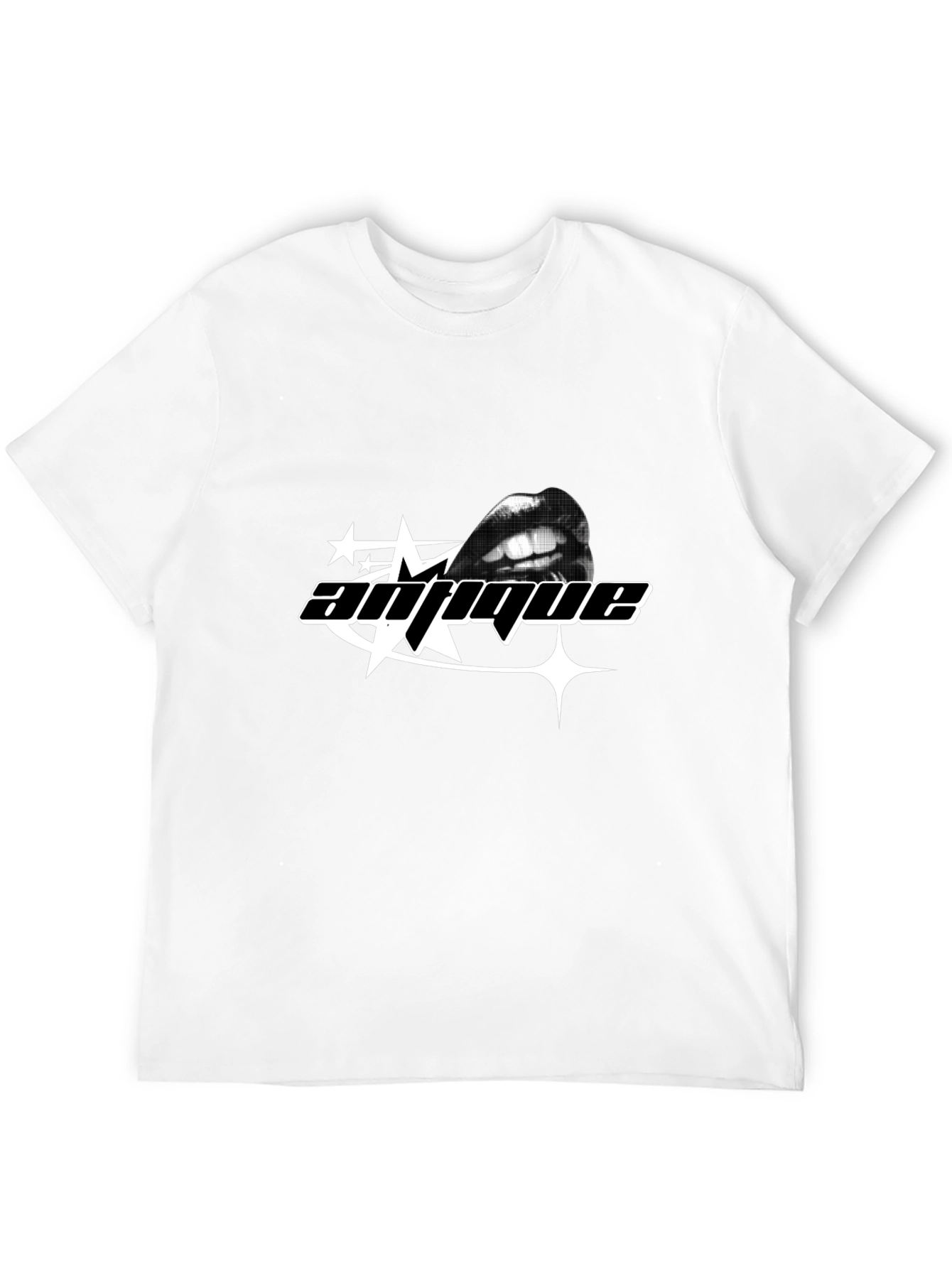 Antique Graphic Tee - Black Crew Neck
