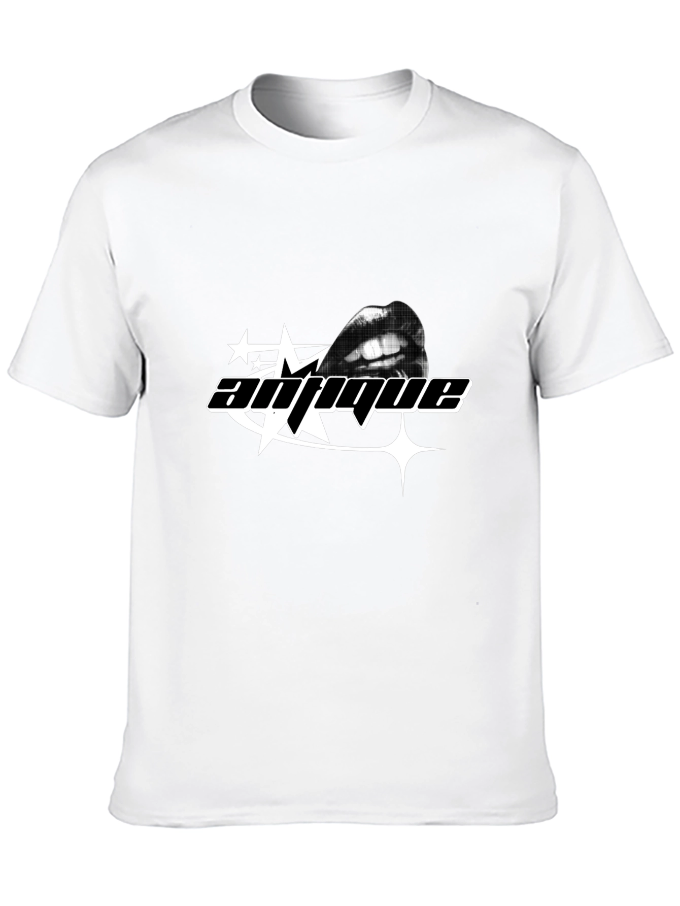 Antique Graphic Tee - Black Crew Neck