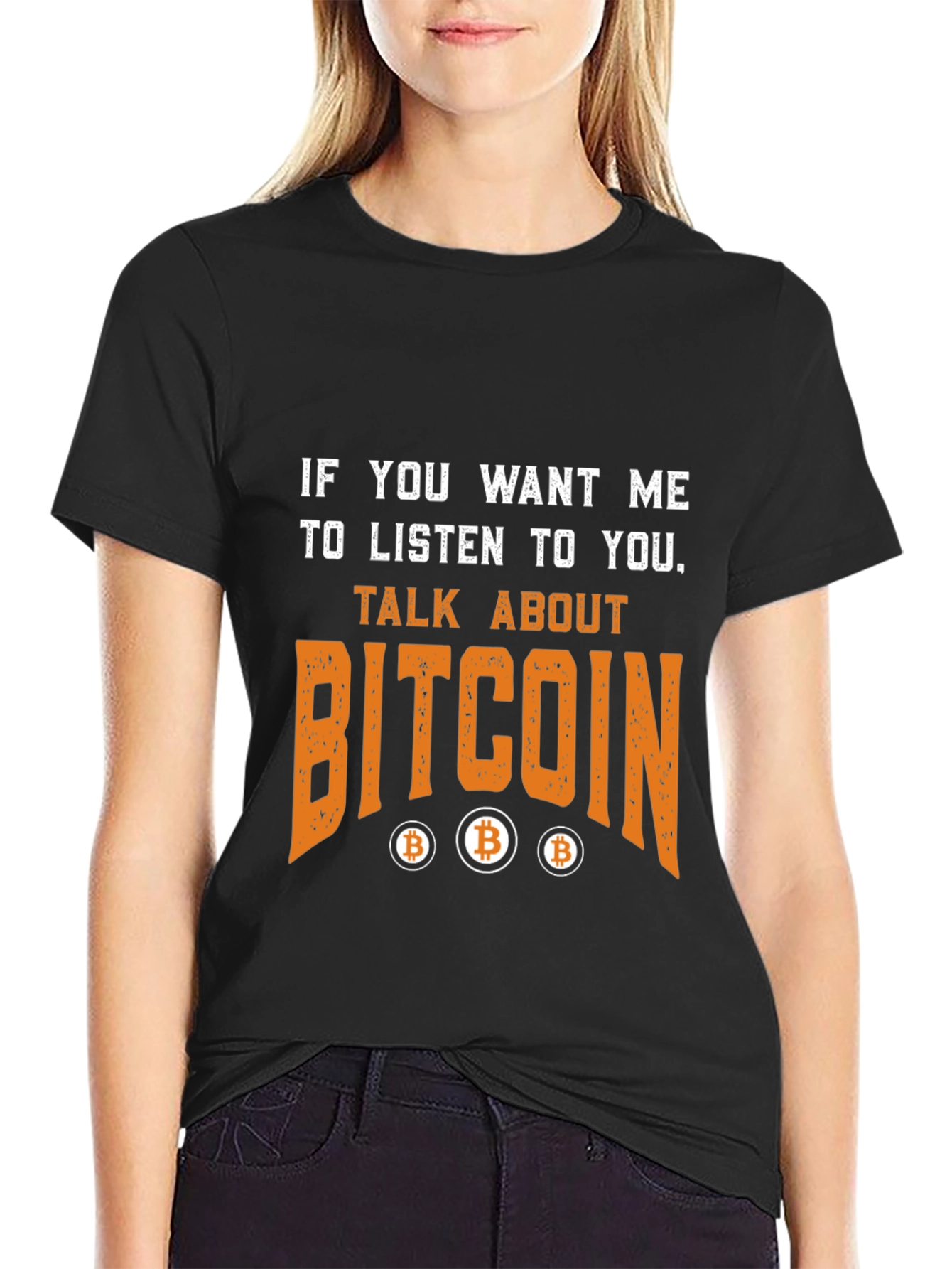 Bitcoin Talk T-Shirt Crypto Fan Tee