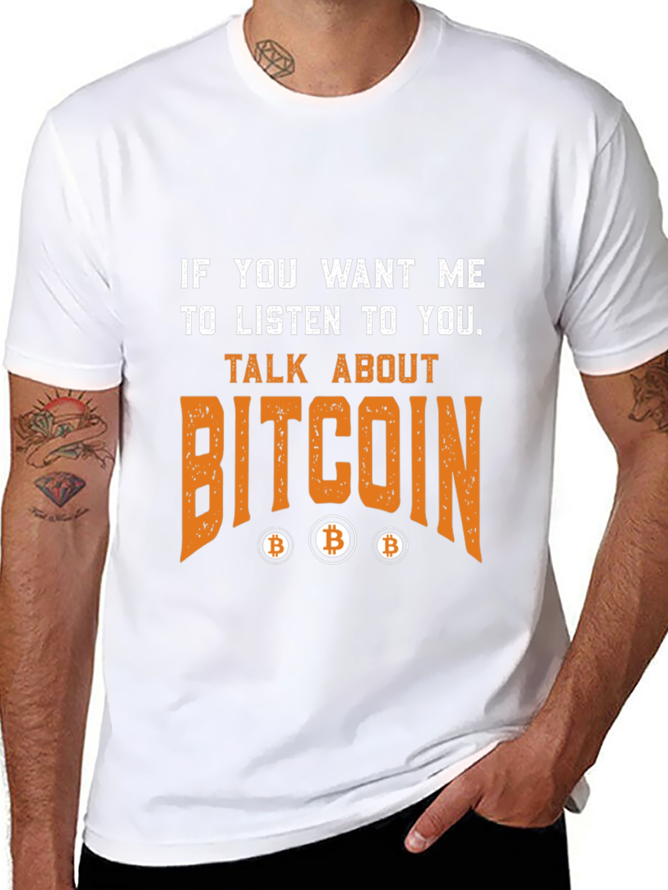 Bitcoin Talk T-Shirt Crypto Fan Tee