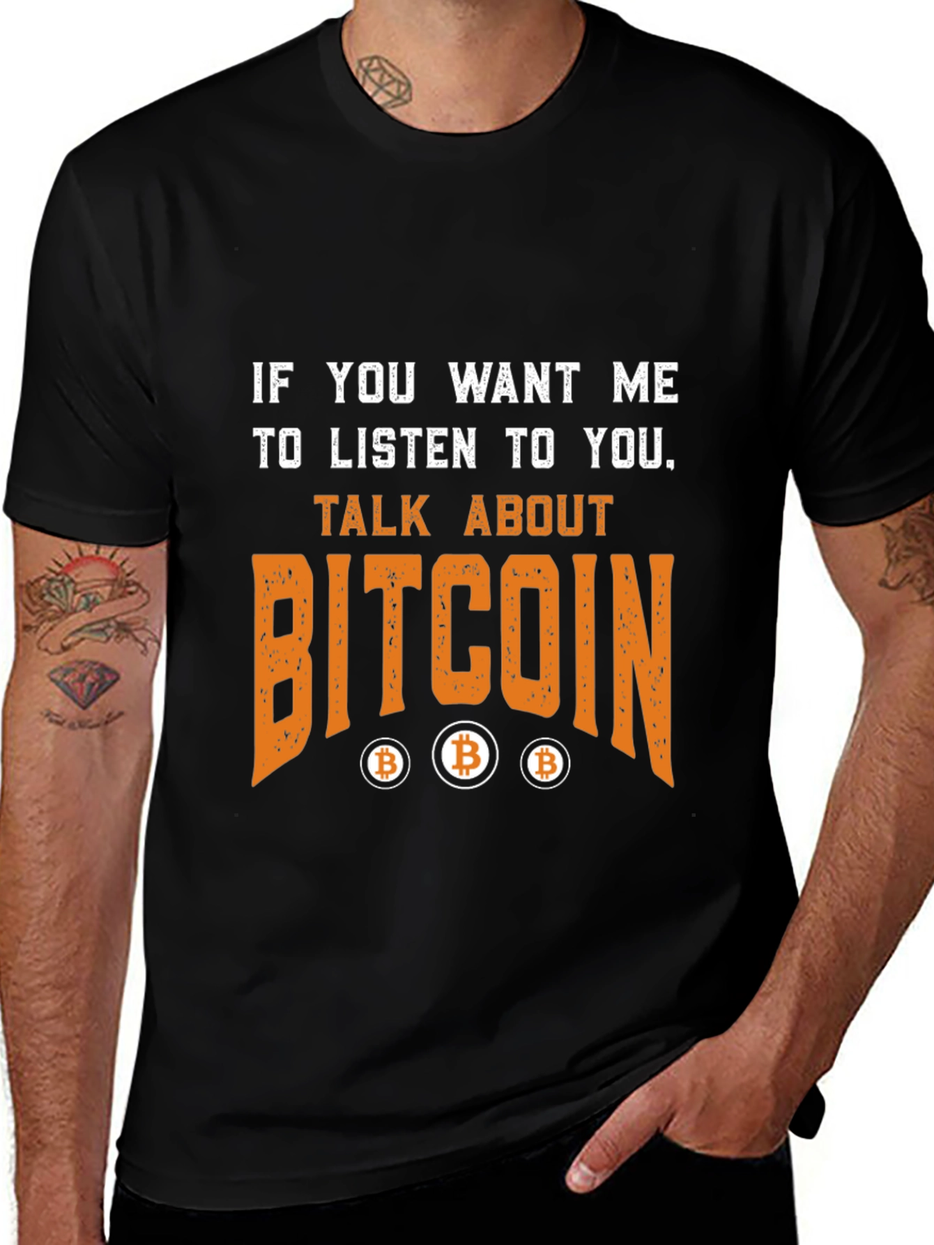 Bitcoin Talk T-Shirt Crypto Fan Tee
